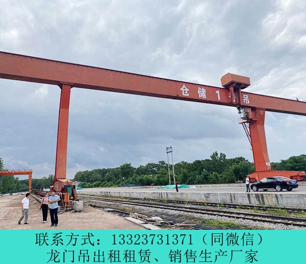 云南玉溪龍門吊出租廠家雙梁龍門吊軌道安裝